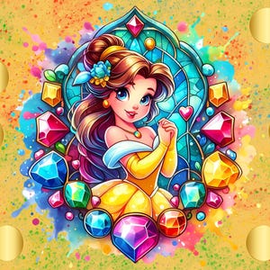 Gem Princess2 Scratch Off Savings Challenge