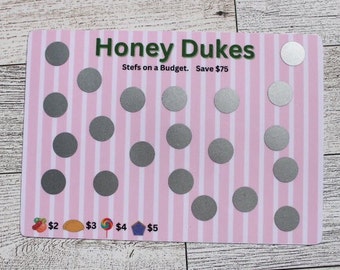 Savings Challenge Scratcher - Honeydukes Treats