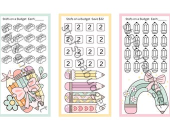 Back to School Mini Savings Challenges - Printable PDF