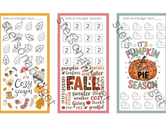 Fall Season Mini Savings Challenges - Printable PDF