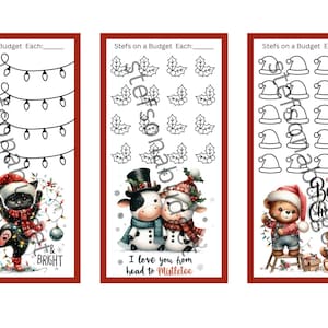 Mini-défis d&#39;économies Animaux de Noël - PDF imprimable