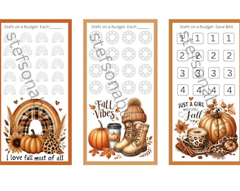 Fall Mini Savings Challenges - Printable PDF