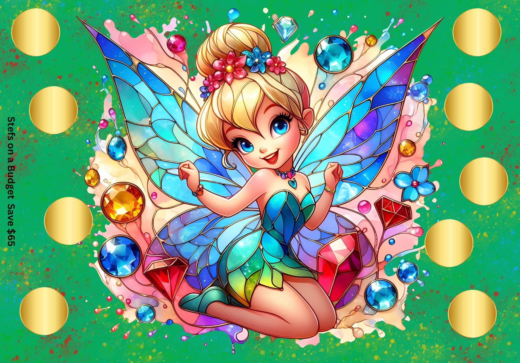 Gem Princess3 Scratch Off Savings Challenge