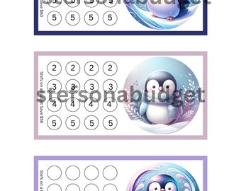 Penguins Mini-spaaruitdagingen - afdrukbare PDF