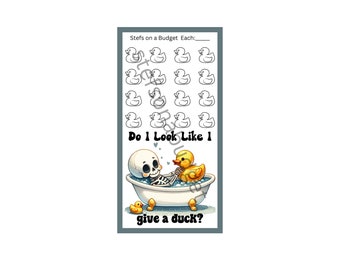 Skeleton Duck You Pick Mini Savings Challenges - Printable PDF