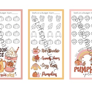 Retro Fall Mini Savings Challenges - Printable PDF
