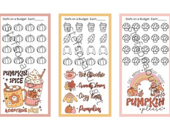 Retro Fall Mini Savings Challenges - Printable PDF