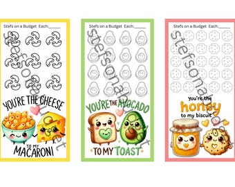 Food Pair Mini Savings Challenges - Printable PDF