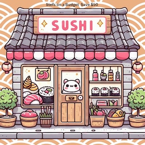 Negozio di sushi! Sfida di risparmio con gratta e vinci