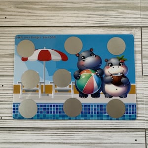 Pool Day Scratch Off Savings Challenge