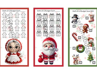 Christmas Knit Minis Mini Savings Challenges - Printable PDF