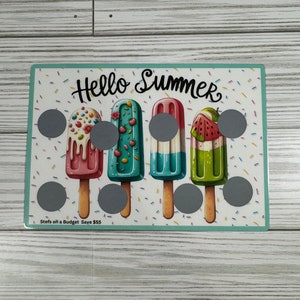 Popsicles Scratch Off Savings Challenge