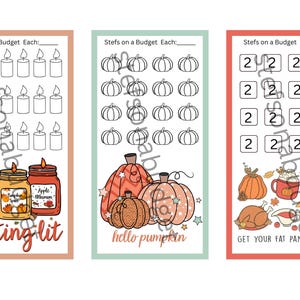 Fall/Thanksgiving Mini Savings Challenges - Printable PDF