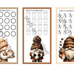 Coffee Gnome Mini Savings Challenges - Printable PDF