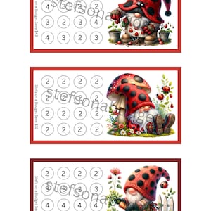Garden Gnome Mini Savings Challenges - Printable PDF