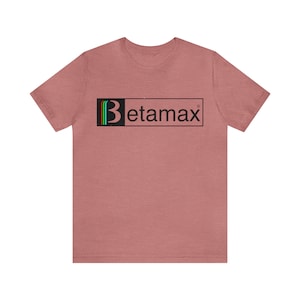 Betamax Unisex Jersey Short Sleeve Tee I Various Colors