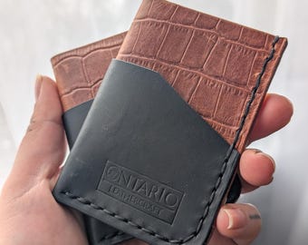 Cartera de cuero minimalista