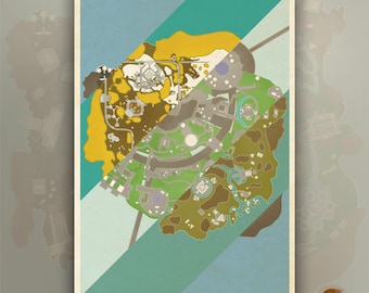 Apex Legends - Kartenposter | Kings Canyon, Worlds Edge, Olympus, Storm Point, Broken Moon |
