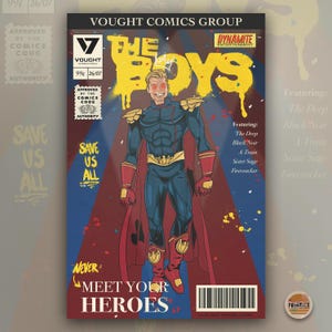 The Boys - Homelander &quot;Retro Comic Book&quot; Poster