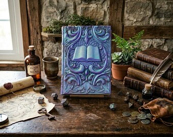 Tome de dés magnétiques pour mage, boîte à dés, porte-dés ou plateau à dés, accessoires et cadeau pour jeux de rôle 3D, figurine aléatoire offerte | Fates End
