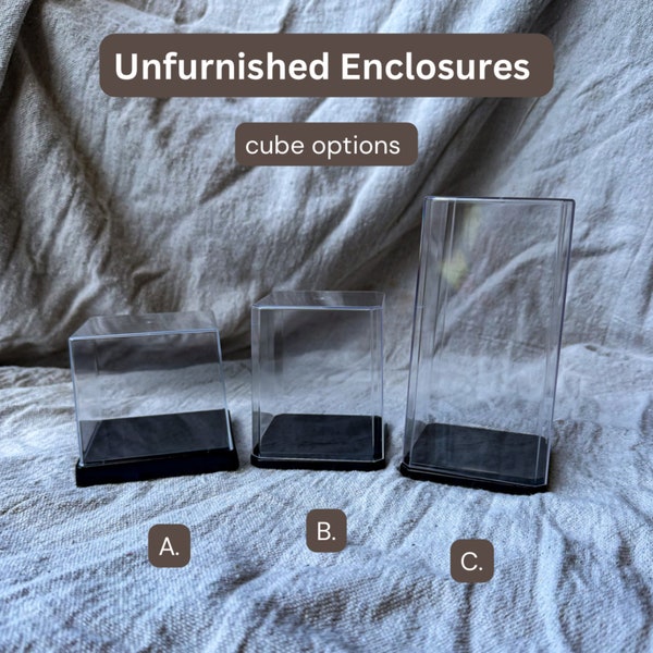 Unfurnished Enclosures - acrylic cubes