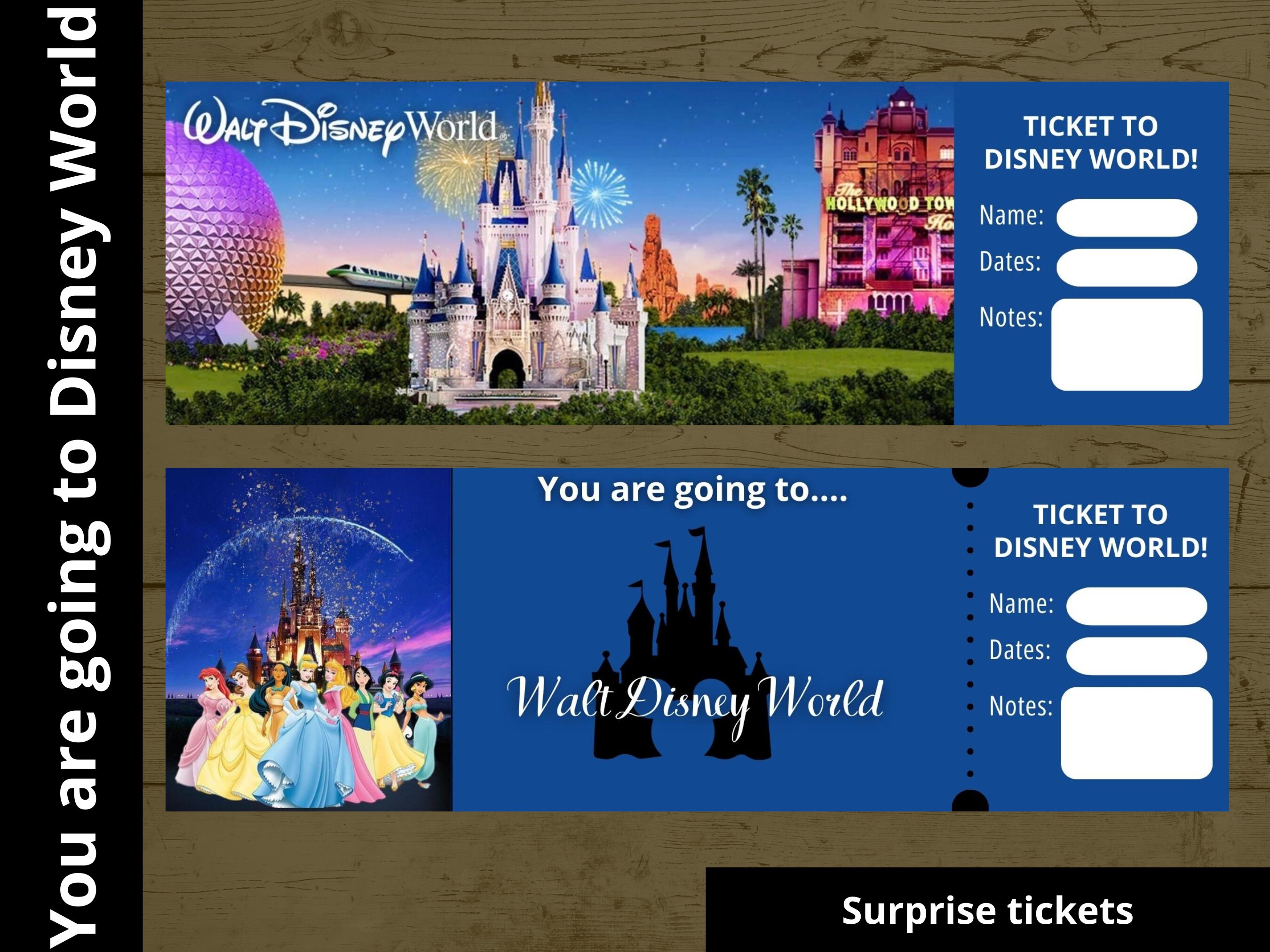 Theme Park printable ticket Printable epcot tickets ticket - Etsy Portugal