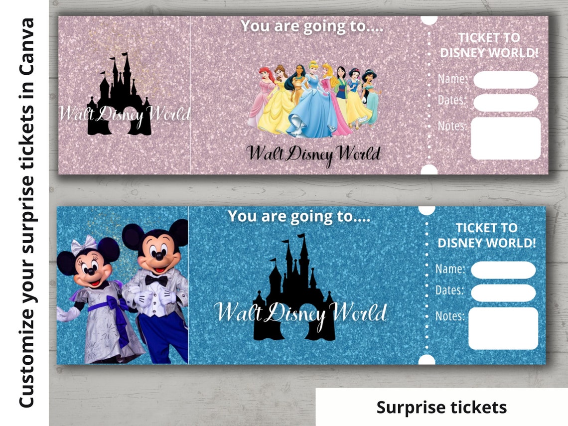 Theme Park Printable Epcot Ticket Printable Epcot Tickets - Etsy Canada