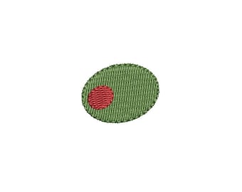 Design de bordado à máquina Single Olive Mini PES DST JEF ++, 5 tamanhos, download instantâneo