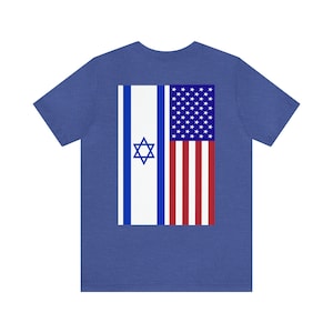 Israelisches amerikanisches stolzes Kurzarm-T-Shirt