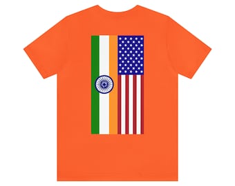 Camiseta de manga corta orgullosa india americana