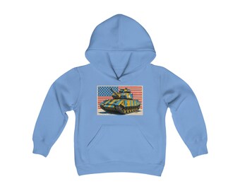 M1 Fan Art Sudadera con capucha de mezcla pesada juvenil