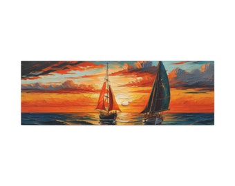 Segeln Zusammen Canvas Gallery Wraps