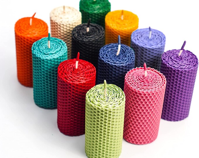 CLOSEOUT Beeswax Sheets for Candle Making 7 Sheets/pack Select Colors