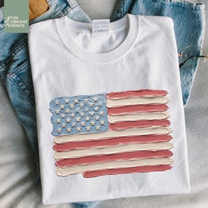 Vintage American Flag Shirt Comfort Colors Patriotic USA Tee Retro Fourth of July Shirt Independence Day Gift for Women Men