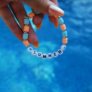 Summer Clay Bead Bracelet