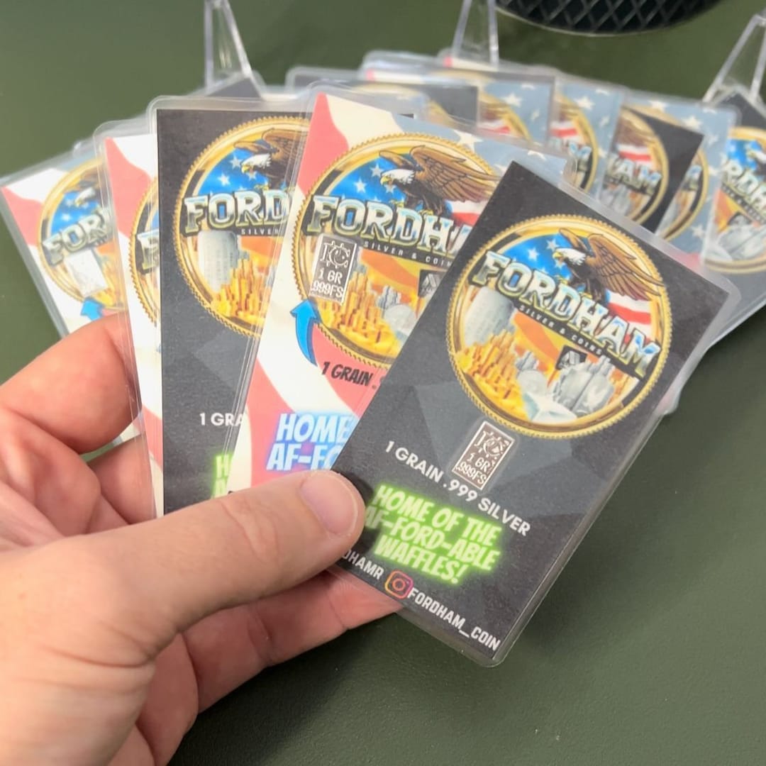 25 Qty - CUSTOM 1 Grain Silver Cards - YOUR Logo & Information! - Etsy