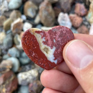 Tom “The Heart Rock Guy” | Heart Rock Reminders | 100% NATURAL 3 Handmade Heart Rocks • Tools for Spreading Kindness + Suicide Prevention
