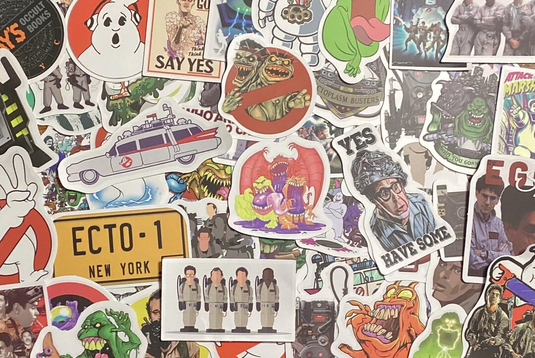 50 Pack of Ghostbuster Themed Stickers - Etsy