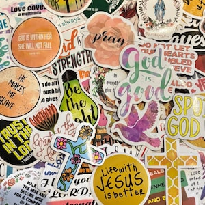 50 pack of Religious Christian Jesus Stickers