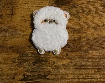 Lamb Applique Patch, Soft Stick On DIY Craft