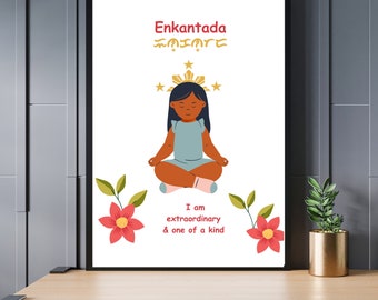 Ilokano.Enkantada (Goddess) written in Kur-itan script, the ancient Ilokano writing system