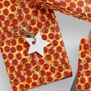 Slice of Life Wrapping Paper | For Pizza Lovers, Gag Gifts, and When You Want Your Presents to Be Extra Cheesy | Premium 90 GSM Paper