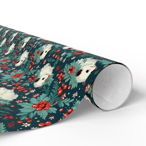 Possum Season And I Wrapped It Wrapping Paper Festive Opossum Gift Wrap Cozy Woodland Holiday Chaos Premium 90 GSM Rustic Nature Gifts image 2