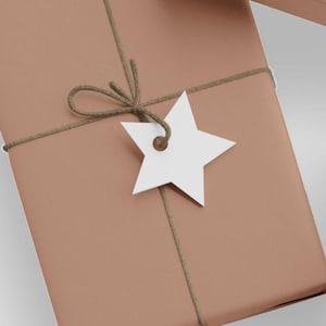 Gekarameliseerd inpakpapier in effen kleur | Cadeauverpakking gebrand karamelbruin | Aards Modern Minimalistisch Esthetisch Kleur van het jaar 2025