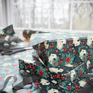 Possum Season And I Wrapped It Wrapping Paper Festive Opossum Gift Wrap Cozy Woodland Holiday Chaos Premium 90 GSM Rustic Nature Gifts image 5