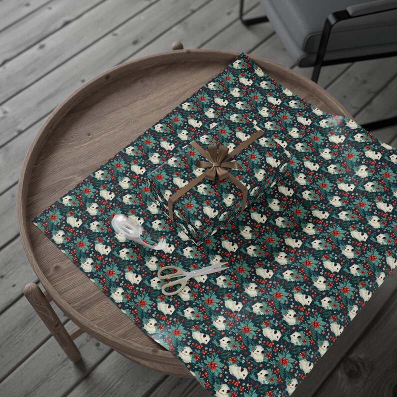 Possum Season And I Wrapped It Wrapping Paper Festive Opossum Gift Wrap Cozy Woodland Holiday Chaos Premium 90 GSM Rustic Nature Gifts image 3