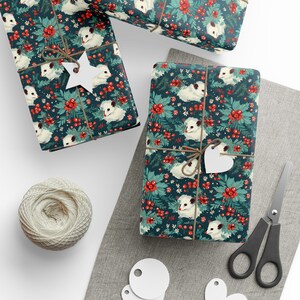 Possum Season And I Wrapped It Wrapping Paper Festive Opossum Gift Wrap Cozy Woodland Holiday Chaos Premium 90 GSM Rustic Nature Gifts image 4