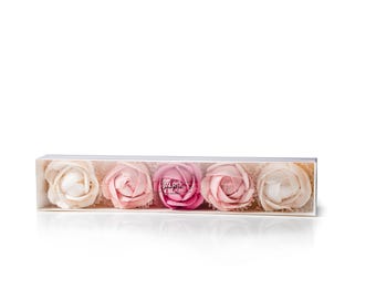 Roses Flowers from Zefir (Marshmallow) / All-Natural Strawberry and Black Currant Dessert / No artificial flavors, colors
