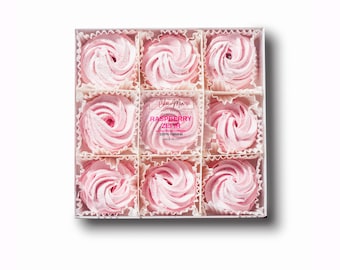 Handmade Raspberry Zefir – Natural Marshmallow Dessert | Gourmet Gift Box