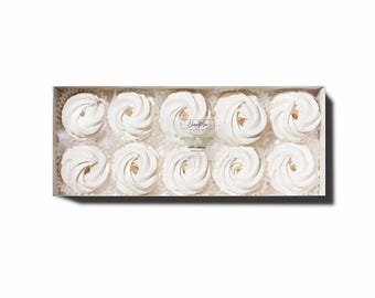 Handmade Apple Zefir Marshmallow – Natural Zephyr | Gluten-Free Fruit Dessert Gift Box | Slavic Sweets (10 pcs)